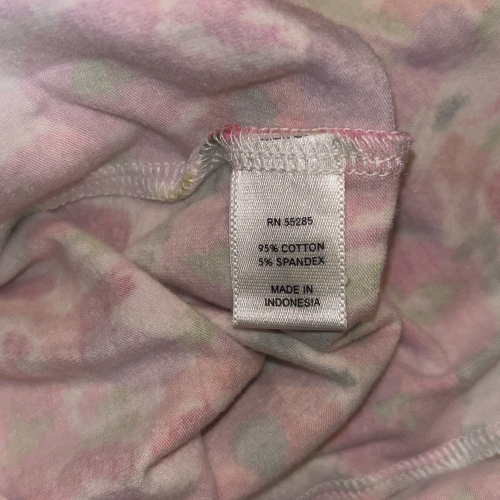 Express sexy basic bra cami XS spaghetti adjustable strap pink Floral EUC - Picture 6 of 6